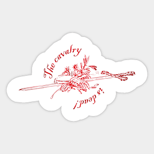 Cavalry (red) Sticker